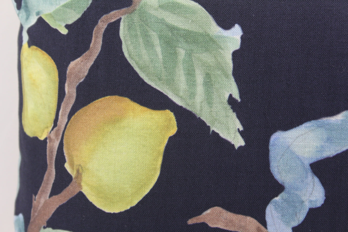 Citrina Navy Lemons 20" pillow cover