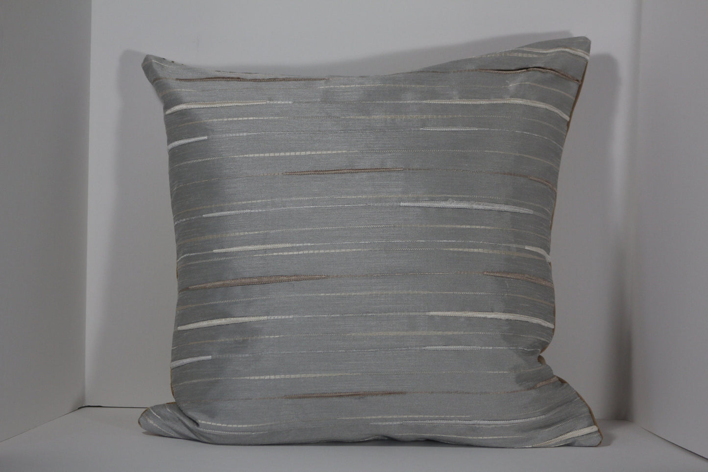 Camel Velvet and Covington Floral 20” pillow cover