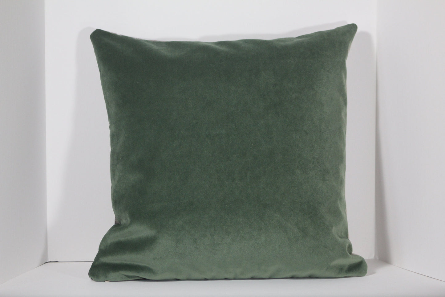 Mushroom brown cut velvet 20” pillow cover