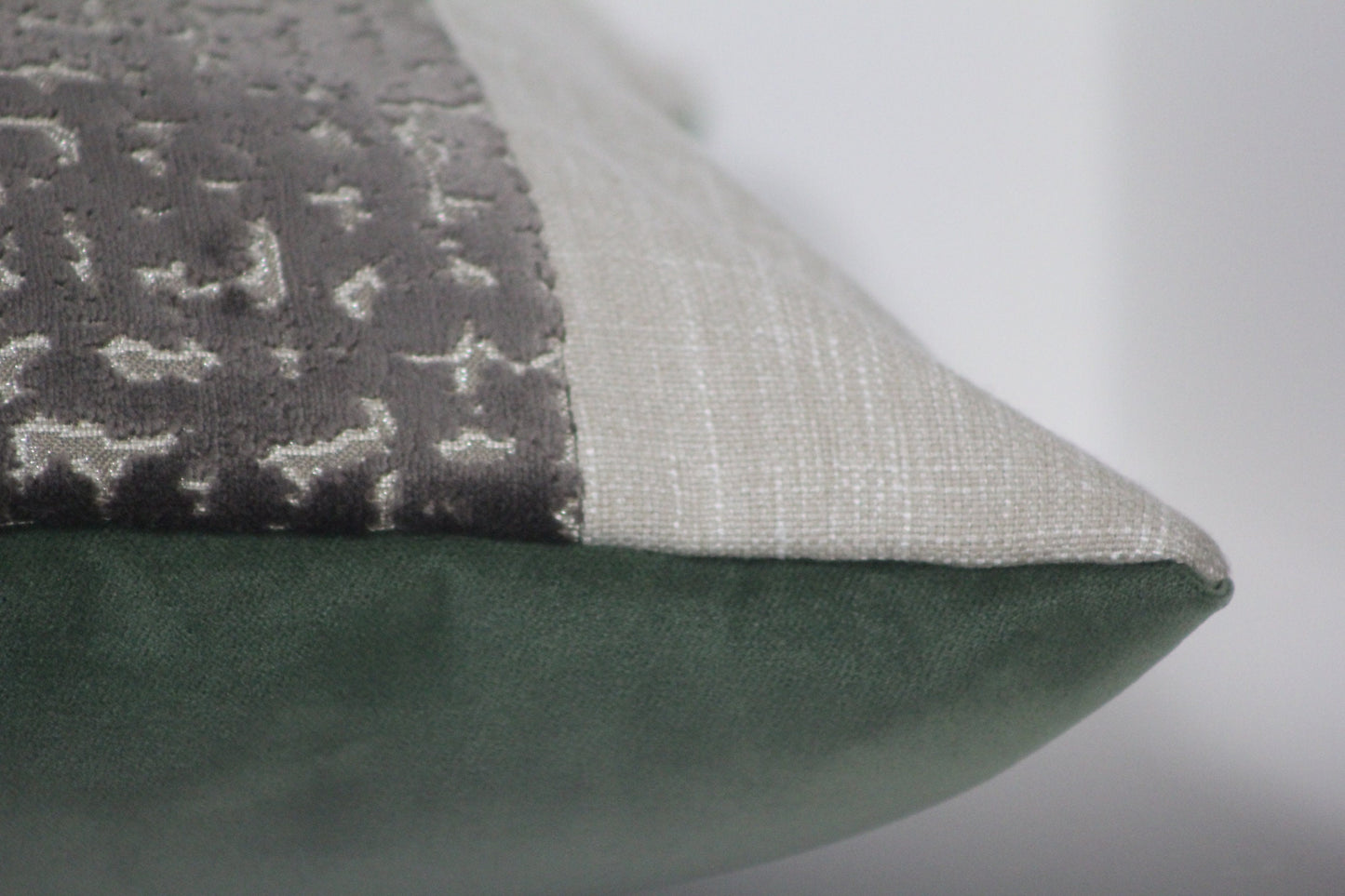 Mushroom brown cut velvet 20” pillow cover