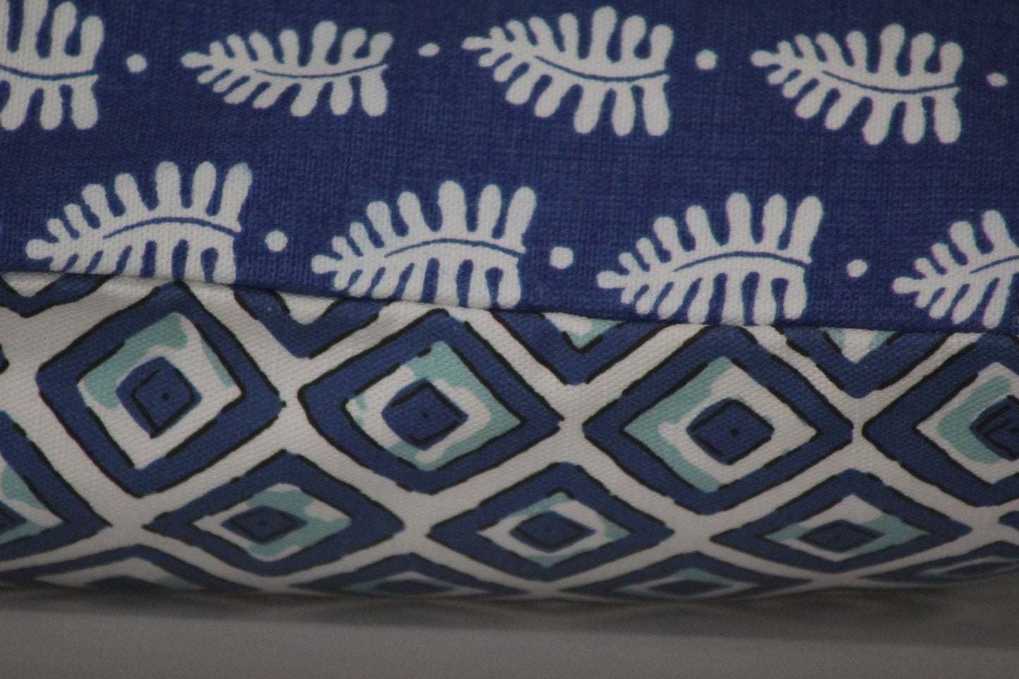 Saranac Pine and Thibaut Ferndale 20” pillow cover