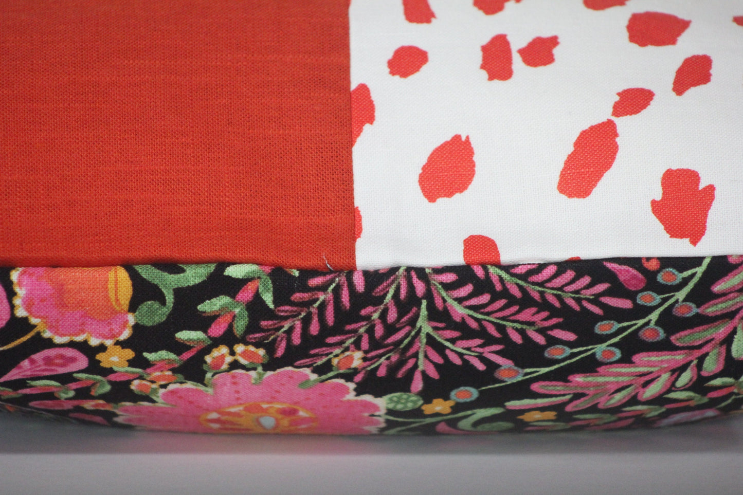 Big Ditty, Orange Linen, and Peaceful Perch 20” pillow cover