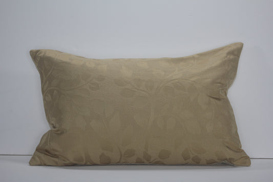 Gold Silk Damask Lumber Pillow Cover